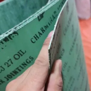 Tấm bìa amiang Charminar CJ-27 OIL màu xanh lá dùng cho gioăng đường dầu
